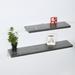 Hokku Designs Asiyah 2 Piece Floating Shelf Wood in Black/Brown/Gray | 1.5 H x 47.2 W x 9.25 D in | Wayfair FD7FCFE9E465456C97283FB491017D9C