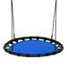 Costway 40" Flying Saucer Round Swing Kids Play Set-Blue