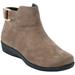 Wide Width Women's The Cassie Bootie by Comfortview in Taupe (Size 10 1/2 W)