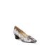 Wide Width Women's Mali Pump by Naturalizer in Alabaster Snake (Size 9 W)