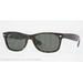 Ray-Ban RB2132 New Wayfarer Sunglasses Tortoise Frame Crystal Green Polarized Lenses 902/58-58