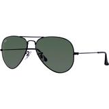Ray-Ban Aviator Large Metal RB3025 Sunglasses Black Frame Crystal Green 58 mm Lenses L2823-5814