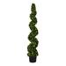 Vickerman 657997 - 5' Boxwood Spiral in Pot UV 130WW LED (TP170460LED) Home Office Topiaries