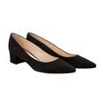 Casanova Ballerina-Pumps, 37 - Schwarz, Damen, aus Leder