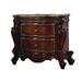 Rosdorf Park Heidenreich 2 - Drawer Nightstand in Antique Pearl/Cherry Oak Wood in Brown | 31 H x 31 W x 21 D in | Wayfair