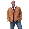 Men's Big & Tall Sherpa-lined Trucker Jacket by KingSize in Maple Brown (Size XL)