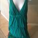 J. Crew Dresses | Green J Crew Tiered Ruffle Dress | Color: Green | Size: L