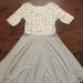 Lularoe Dresses | Cute Lularoe Dress | Color: Gray/White | Size: Xl