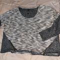 Jessica Simpson Tops | Jessica Simpson Zip Side Top | Color: Gray/White | Size: L