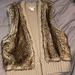 Zara Jackets & Coats | Faux Fur Brown Vest | Color: Brown/Tan | Size: M