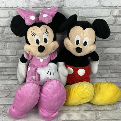 Disney Toys | Disney Mickey Minnie Mouse Plush 24” Jumbo Size | Color: Tan | Size: Unisex