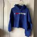 Levi's Tops | I Heart Levi’s Raw Cut Hoodie | Color: Blue | Size: Xs