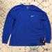 Nike Shirts | Men’s Nike Check Blue Long Sleeve Shirt Size Xl | Color: Blue | Size: Xl