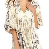 Free People Tops | Free People Girl Talk Tunic Xs | Color: Cream | Size: Xs