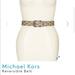 Michael Kors Accessories | Michael Kors Reversible Belt Natural/ Black | Color: Black/Tan | Size: L