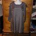 J. Crew Dresses | J Crew Shift Dress. Navy Blue W Red/White Stripes | Color: Blue/Red | Size: 0