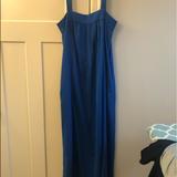 J. Crew Dresses | Blue Silk Maxi Dress | Color: Blue | Size: 0