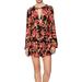 Free People Dresses | Free People Floral Long Sleeve Tegan Dress | Color: Black/Orange | Size: 0