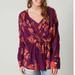 Free People Tops | Free People Tuscan Dreams Printed Tunic Purple M | Color: Orange/Purple | Size: M