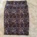 Lularoe Skirts | Lularoe Skirt Blue-Orange-Black Sz Medium | Color: Black/Blue | Size: M