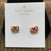 Kate Spade Jewelry | Kate Spade Love Me Knot Stud Earrings-Rose Gold Tone-New On Card | Color: Pink | Size: Various