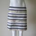 J. Crew Skirts | J. Crew Gold Striped Mini Skirt Size 4 | Color: Blue/Gold | Size: 4