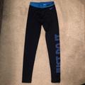 Nike Pants & Jumpsuits | Nike Pro Fleece Lined Dri-Fit Leggings | Color: Blue | Size: S