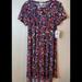 Lularoe Dresses | Lularoe Carly Floral Paisley Summer Boho Dress | Color: Purple/Red | Size: Xs