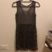 Free People Dresses | Free People Sheer Beaded Tank Babydoll Dress | Color: Gray | Size: Xs