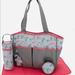 Disney Other | Disney Minnie Mouse Multifunctional Diaper Bag | Color: Gray/Pink | Size: Osg