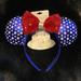 Disney Other | Disney’s Minnie Mouse Patriotic Ears Headband | Color: Blue/Red/White | Size: Os
