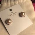 Kate Spade Jewelry | Kate Spade Faux Pearl Earrings | Color: Cream/Gold | Size: Os