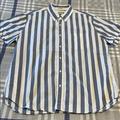 J. Crew Shirts | J. Crew Short Sleeve Button Up Xl | Color: Blue/White | Size: Xl