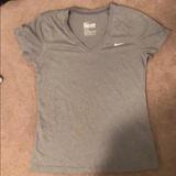 Nike Tops | Dri Fit Nike Workout Tee M | Color: Gray | Size: M