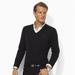 Polo By Ralph Lauren Sweaters | Men’s Polo Ralph Lauren V-Neck Cotton Sweater | Color: Black/Purple | Size: Xl