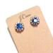 J. Crew Jewelry | Jcrew Blue Stone Crystal Stud Earrings | Color: Blue/Gold | Size: Os