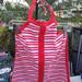 Lululemon Athletica Tops | Lululemon Striped Halter Top Yoga Hip To Be N Love | Color: Red/White | Size: 8