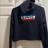 Levi's Tops | Levi’s Hoodie Girls Size Xl. New Long Sleeve Crop | Color: Black | Size: Xlj