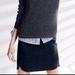 J. Crew Skirts | J Crew Black Label Wool Shirt Tail Skirt Size 4 | Color: Black | Size: 4
