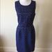 J. Crew Dresses | J Crew Royal Blue Silver Sparkle Dot Dress Size 6 | Color: Blue | Size: 6