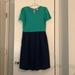 Lularoe Dresses | Like New Lularoe Amelia Dress | Color: Blue/Green | Size: Xl