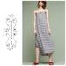 Anthropologie Dresses | Bnwt Anthropologie Strapless Yarn-Dyed Midi Dress | Color: Blue/Gray | Size: S