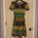 Lularoe Dresses | Lularoe Amelia Dress Size Xs | Color: Green/Yellow | Size: Xs