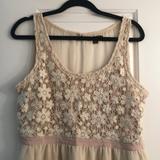 American Eagle Outfitters Dresses | Gorgeous Floral Mini Dress With Open Back | Color: Cream | Size: L