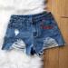 Urban Outfitters Shorts | Levi Jeans Reworked Distressed High Rise Shorts | Color: Blue | Size: 6