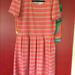 Lularoe Dresses | Bright And Beautiful Lularoe Amelia | Color: Gray/Pink | Size: Xl