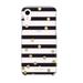 Kate Spade Accessories | Kate Spade Iphone Xr Case Clear With Black Stripes & Gold Confetti Dots | Color: Black/White | Size: Os