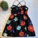 American Eagle Outfitters Dresses | Floral Dress Nwt | Color: Black/Red | Size: M