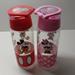 Disney Other | Disney Mickey And Minnie Flip Top Water Bottle | Color: Pink/Red | Size: Os