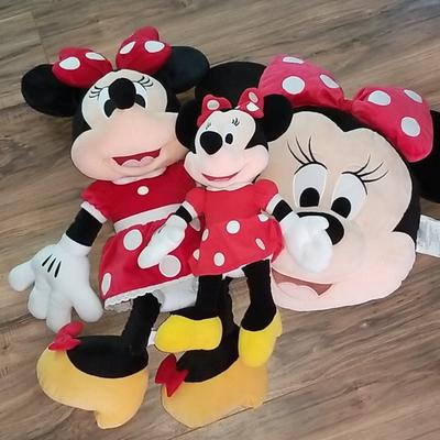 Disney Toys | Minnie Mouse Stuffies! | Color: Black/Red | Size: Osbb